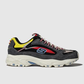 SKECHERS GREY STAMINA CUTBACK TRAINERS SKECHERS GREY STAMINA CUTBACK TRAINERS