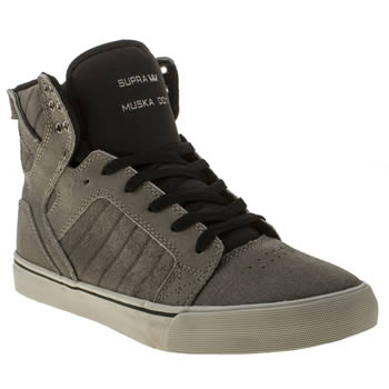 mens supra grey skytop trainers mens supra grey skytop trainers