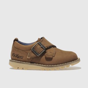KICKERS TAN KYMBO MONK STRAP BOOTS TODDLER KICKERS TAN KYMBO MONK STRAP BOOTS TODDLER