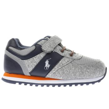 POLO RALPH LAUREN GREY & NAVY SLATON BOYS TODDLER TRAINERS POLO RALPH LAUREN GREY & NAVY SLATON BOYS TODDLER TRAINERS