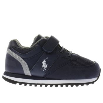 POLO RALPH LAUREN NAVY & GREY SLATON BOYS TODDLER TRAINERS POLO RALPH LAUREN NAVY & GREY SLATON BOYS TODDLER TRAINERS