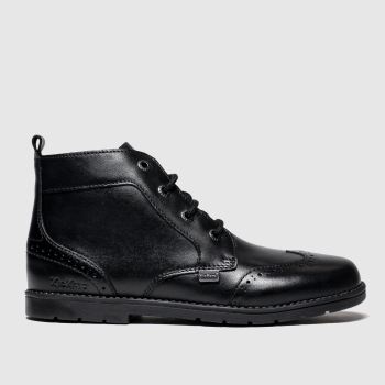 kickers black orin brogue boots junior kickers black orin brogue boots junior