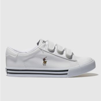 POLO RALPH LAUREN WHITE & NAVY EASTEN BOOTS JUNIOR POLO RALPH LAUREN WHITE & NAVY EASTEN BOOTS JUNIOR