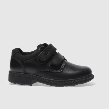 CLARKS BLACK DEATON BOYS JUNIOR SHOES CLARKS BLACK DEATON BOYS JUNIOR SHOES