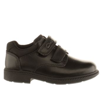 CLARKS BLACK DEATON BOYS JUNIOR SHOES CLARKS BLACK DEATON BOYS JUNIOR SHOES