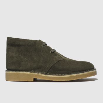 CLARKS ORIGINALS KHAKI DESERT BOOTS JUNIOR CLARKS ORIGINALS KHAKI DESERT BOOTS JUNIOR