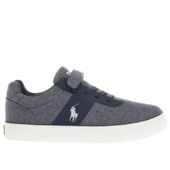 POLO RALPH LAUREN NAVY HANFORD BOYS JUNIOR TRAINERS POLO RALPH LAUREN NAVY HANFORD BOYS JUNIOR TRAINERS