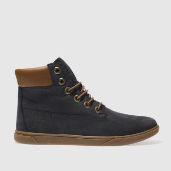 TIMBERLAND NAVY GROVETON 6 INCH BOYS YOUTH BOOTS TIMBERLAND NAVY GROVETON 6 INCH BOYS YOUTH BOOTS