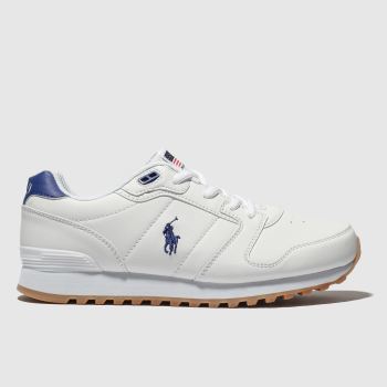 polo ralph lauren white & navy oryon shoes youth polo ralph lauren white & navy oryon shoes youth