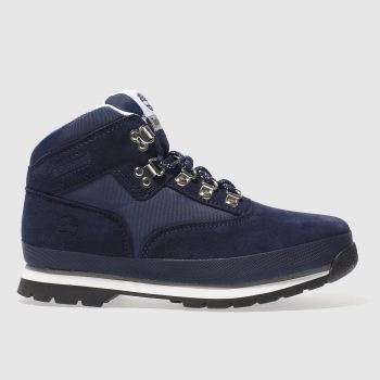 TIMBERLAND NAVY & WHITE EURO HIKER BOYS YOUTH BOOTS TIMBERLAND NAVY & WHITE EURO HIKER BOYS YOUTH BOOTS