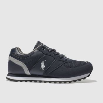 POLO RALPH LAUREN NAVY & GREY SLATON BOYS YOUTH TRAINERS POLO RALPH LAUREN NAVY & GREY SLATON BOYS YOUTH TRAINERS