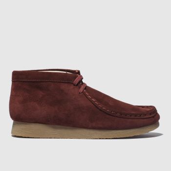 CLARKS ORIGINALS BURGUNDY WALLABEE BOOTS YOUTH CLARKS ORIGINALS BURGUNDY WALLABEE BOOTS YOUTH