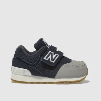 NEW BALANCE NAVY & GREY 574 TRAINERS TODDLER NEW BALANCE NAVY & GREY 574 TRAINERS TODDLER