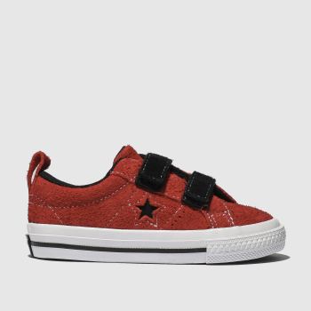 CONVERSE RED ONE STAR 2V LO TRAINERS TODDLER CONVERSE RED ONE STAR 2V LO TRAINERS TODDLER