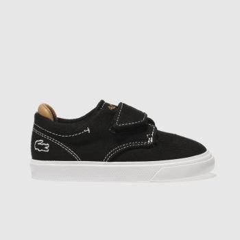 LACOSTE BLACK ESPARRE TRAINERS TODDLER LACOSTE BLACK ESPARRE TRAINERS TODDLER