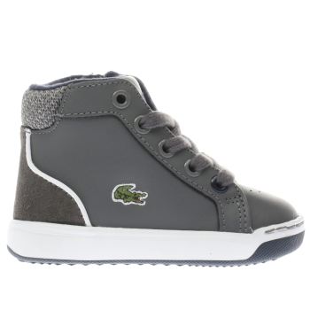 LACOSTE DARK GREY EXPLORATEUR TRAINERS TODDLER LACOSTE DARK GREY EXPLORATEUR TRAINERS TODDLER