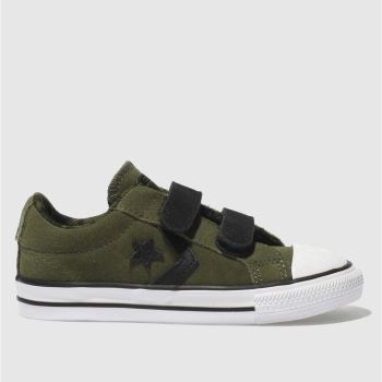 CONVERSE KHAKI STAR PLAYER 2V OX TRAINERS TODDLER CONVERSE KHAKI STAR PLAYER 2V OX TRAINERS TODDLER