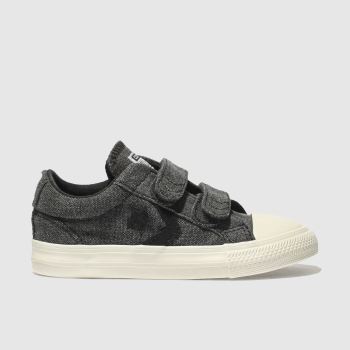 CONVERSE BLACK STAR PLAYER 2V OX TRAINERS TODDLER CONVERSE BLACK STAR PLAYER 2V OX TRAINERS TODDLER