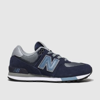 new balance navy & pl blue 574 trainers junior new balance navy & pl blue 574 trainers junior