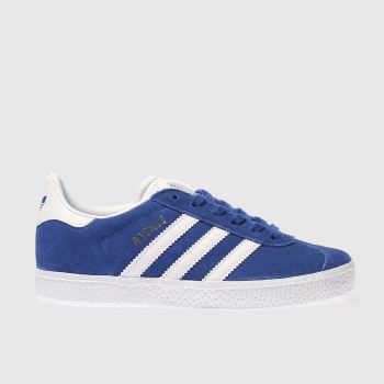 ADIDAS BLUE GAZELLE TRAINERS JUNIOR ADIDAS BLUE GAZELLE TRAINERS JUNIOR