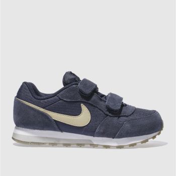 NIKE NAVY & STONE MD RUNNER 2 BOYS JUNIOR TRAINERS NIKE NAVY & STONE MD RUNNER 2 BOYS JUNIOR TRAINERS
