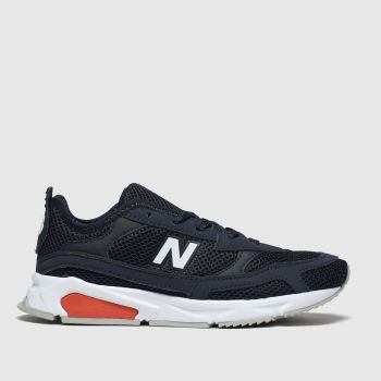 new balance navy & white x90 racer trainers junior new balance navy & white x90 racer trainers junior