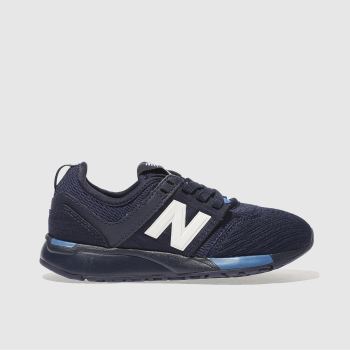 NEW BALANCE NAVY 247 BOYS JUNIOR TRAINERS NEW BALANCE NAVY 247 BOYS JUNIOR TRAINERS