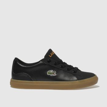 LACOSTE BLACK LEROND TRAINERS JUNIOR LACOSTE BLACK LEROND TRAINERS JUNIOR