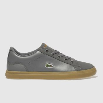 LACOSTE GREY LEROND TRAINERS JUNIOR LACOSTE GREY LEROND TRAINERS JUNIOR