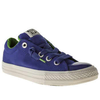 kids converse blue all star street ox trainers kids converse blue all star street ox trainers