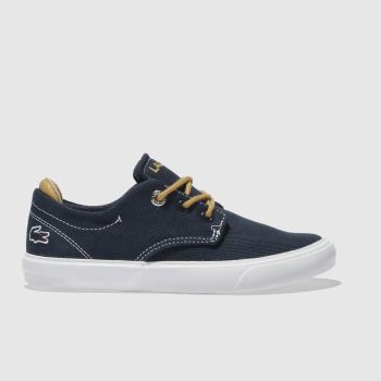 LACOSTE NAVY ESPARRE TRAINERS JUNIOR LACOSTE NAVY ESPARRE TRAINERS JUNIOR