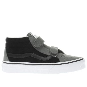 VANS GREY SK8-MID BOYS JUNIOR TRAINERS VANS GREY SK8-MID BOYS JUNIOR TRAINERS