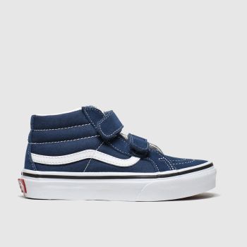vans navy sk8-mid reissue v trainers junior vans navy sk8-mid reissue v trainers junior