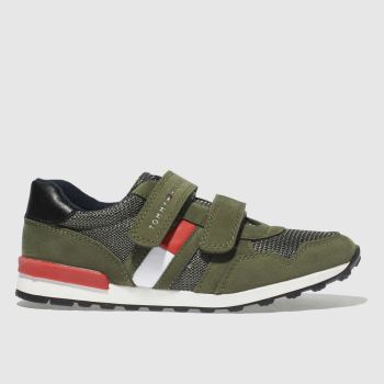 TOMMY HILFIGER KHAKI VELCRO SNEAKER CLASSIC TRAINERS JUNIOR TOMMY HILFIGER KHAKI VELCRO SNEAKER CLASSIC TRAINERS JUNIOR