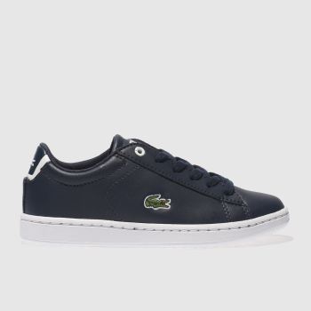 LACOSTE NAVY CARNABY EVO TRAINERS JUNIOR LACOSTE NAVY CARNABY EVO TRAINERS JUNIOR