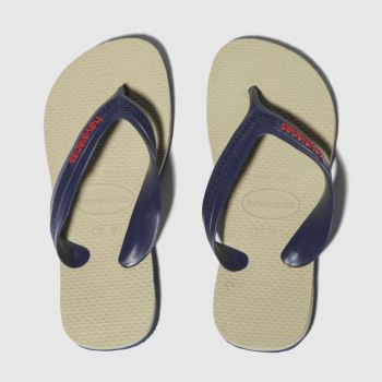 havaianas beige & navy kids max sandals junior havaianas beige & navy kids max sandals junior