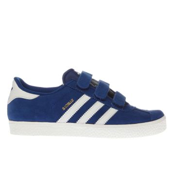 ADIDAS BLUE GAZELLE 2 BOYS JUNIOR TRAINERS ADIDAS BLUE GAZELLE 2 BOYS JUNIOR TRAINERS