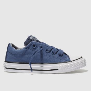 CONVERSE BLUE CHUCK TAYLOR ALL STAR STREET BOYS JUNIOR TRAINERS CONVERSE BLUE CHUCK TAYLOR ALL STAR STREET BOYS JUNIOR TRAINERS