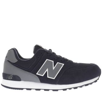 NEW BALANCE NAVY 574 BOYS YOUTH TRAINERS NEW BALANCE NAVY 574 BOYS YOUTH TRAINERS