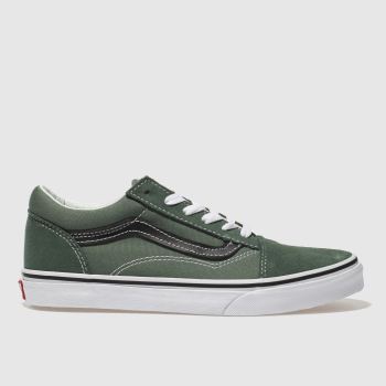 VANS DARK GREEN OLD SKOOL BOYS YOUTH TRAINERS VANS DARK GREEN OLD SKOOL BOYS YOUTH TRAINERS