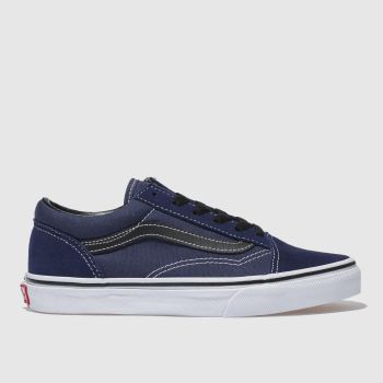 VANS NAVY & BLACK OLD SKOOL TRAINERS YOUTH VANS NAVY & BLACK OLD SKOOL TRAINERS YOUTH