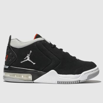 nike jordan black & silver big fund trainers youth nike jordan black & silver big fund trainers youth