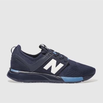 NEW BALANCE NAVY 247 BOYS YOUTH TRAINERS NEW BALANCE NAVY 247 BOYS YOUTH TRAINERS