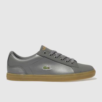 lacoste grey lerond trainers youth lacoste grey lerond trainers youth