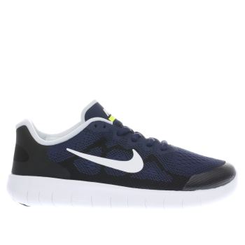 NIKE NAVY & BLACK FREE RN 2 BOYS YOUTH TRAINERS NIKE NAVY & BLACK FREE RN 2 BOYS YOUTH TRAINERS