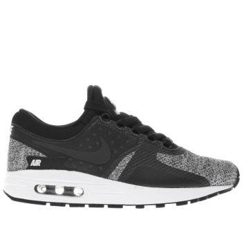 NIKE BLACK & WHITE AIR MAX ZERO BOYS YOUTH TRAINERS NIKE BLACK & WHITE AIR MAX ZERO BOYS YOUTH TRAINERS