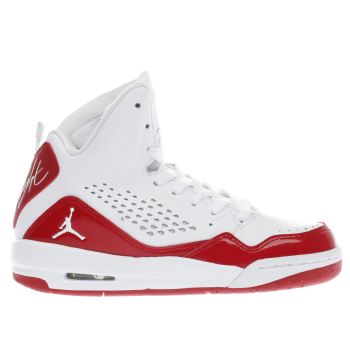 NIKE JORDAN WHITE & RED SC-3 BOYS YOUTH TRAINERS NIKE JORDAN WHITE & RED SC-3 BOYS YOUTH TRAINERS