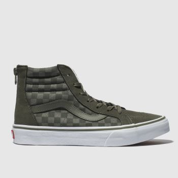 vans khaki sk8-hi zip trainers youth vans khaki sk8-hi zip trainers youth