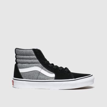 VANS BLACK & GREY SK8 HI ZIP TRAINERS YOUTH VANS BLACK & GREY SK8 HI ZIP TRAINERS YOUTH