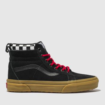 vans black & white sk8 hi trainers youth vans black & white sk8 hi trainers youth